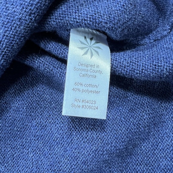 Athleta Camber Blue Cowl Neck Long Sleeve Sweater Dress Womens Sz Small #306024 - Picture 4 of 6